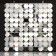 Panel with sequins for photo zones, round, 30*30cm, silver color