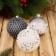 Set of balls plastic D-8 cm, 9 pcs "metallic" placket, mix