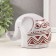 Souvenir Ceramics "Elephant. Ethnic patterns" white aged 8x12.5x9 cm