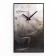 Carty clock is wall-mounted, interior "lines", smooth move, 57 x 35 cm
