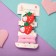Hair set "Ariadne" (2 elastic bands, 2 clamps) strawberry
