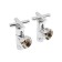 Corner valve for the TIM KV10-LFF042 towel rail, VE.1 "X1/2", handle cross, chrome, 2 pcs.