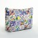 Cosmetic bag with lightning, white/multi -colored color