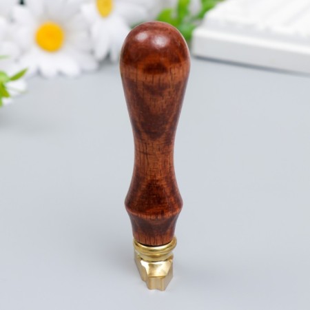 Printing figure for wax with a wooden handle "House" 2.3x1.1 cm-2