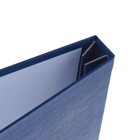 Folder "Graduation Qualification Work" Bumvinyl, scallops/cassation, without paper, blue (capacity up to 300 sheets)-2