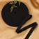 Linen gum, 20 mm, 20 m, black color