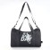 Sports bag with lightning, long belt, gray color