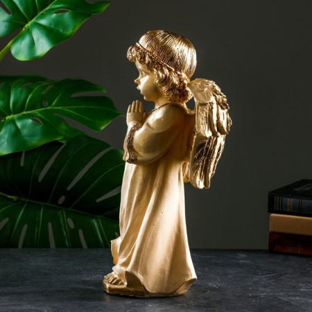 Figure "Angel in prayer", ivory, 21x19x41cm-1