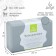 Sangh yoga block, 23x15x8 cm, gray color
