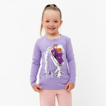 Long sleeve T-shirt "Cold Heart", Disney, height 110-116, lilac