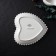 Porcelain plate Magistro "Heart", 20.5 × 21 × 2.5 cm, white color