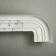 Three -cereal cornice "Ultracompact. Grace ", 160 cm, with a decorative bar 7 cm, color gold/marble white