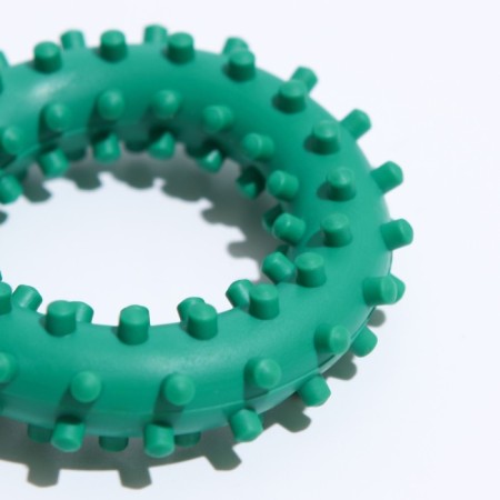 Toy "Ring with spikes No. 2", 6.8 cm, green-2