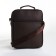 Male bag on lightning, long belt, brown color