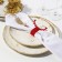 Set of decorative. Kolets for napkins "Deer" ts. Bordo 4pc 15*5cm, 100%p/e felt