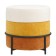 Norunn Puff, 480 × 480 × 450 mm, Shenill, yellow-brown color