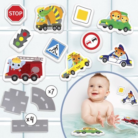 Bath stickers "Transport 1", 22 details, crumb I-1