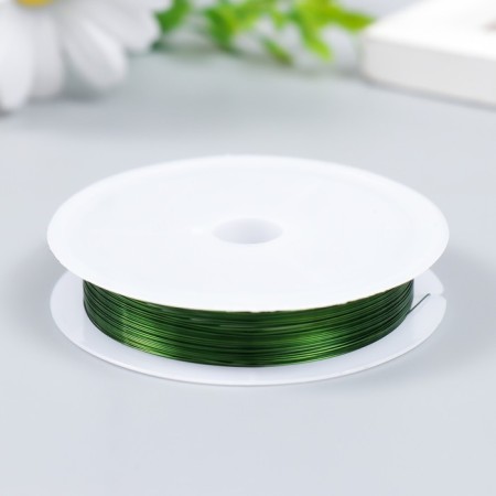 Wire for creativity "Astra" 0.3 mm, 10 m, green-1