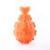 A massage squeak toy for dogs "ham" 10 cm, TPR, orange