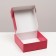 Self -charged box, red, 23 x 23 x 8 cm