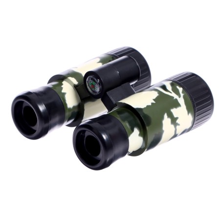 Binoculars have a collapsible “partisan”, with a compass, the color of a mix, in a package-2