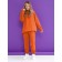 Female trousers, size l, orange color