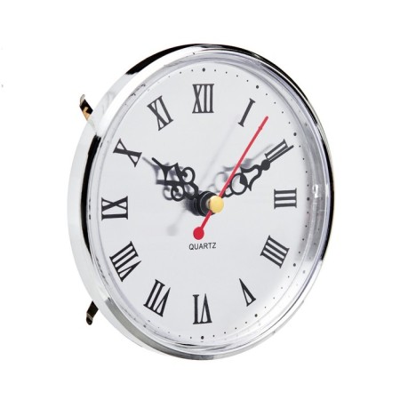 Quartz clock, d-10.5 cm, smooth move, silver-1