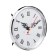 Quartz clock, d-10.5 cm, smooth move, silver