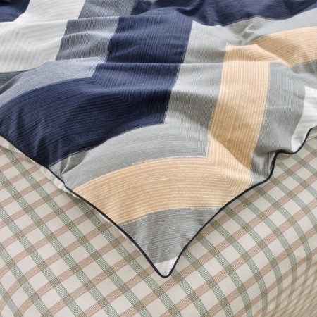 Bedding euro sofi de Marko "Devis", size 230x250 cm, 200x220 cm, 50x70 cm - 2 pcs, 70x70 cm - 2 pcs, color blue-4