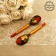 A spoon of a small "Khokhloma", traditional painting