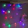 Garland "thread" 3 m with nozzles "Hedgehogs", IP20, transparent thread, 20 LED, glow of multi, AAH3