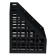Paper tray Vertical Istanm, Devil, 4 departments, black