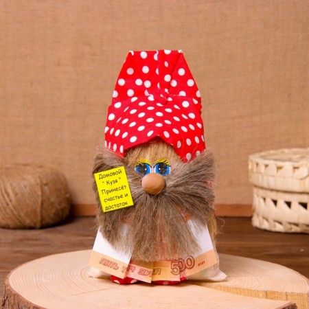 The amulet "Brownie with rubles", mix-7