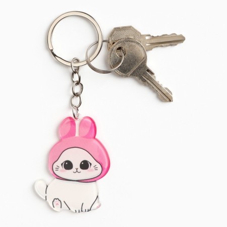 Acrylic key -keychain "You are just a miracle", 10.3 x 4.2 cm-4