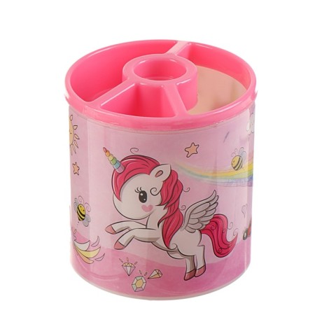 Tables of a desktop children's "unicorn" (stand+2 pencil+ruler+sharpener+eraser+notebook 8 sheets)-1