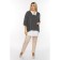 Female tunic, size 66, black and white color