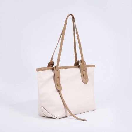 Zipper bag with lightning, white color-2