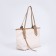 Zipper bag with lightning, white color