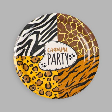 Disposable Paper Paper Party Party, 18 cm, set 6 pcs-2