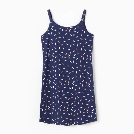 Night shirt female, blue color/candy, size 46-3