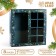 Box for 8 sweets + chocolate, with a window, "snowflakes", 17.7 x 17.85 x 3.85 cm