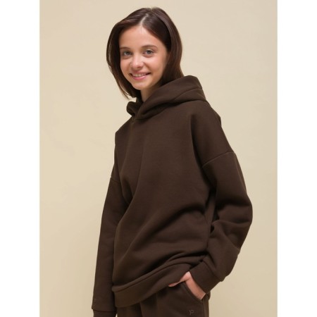 Children's sweatshirt, height 146 cm, chocolate color-1