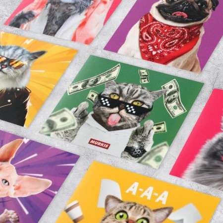 Stickers Set "Mur-Mur", 6 x 7 cm, 10 pcs-1
