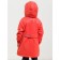Raincoat for girls, height 104 cm, red color