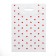 Polyethylene package with a cut with a reinforced handle, "hearts" 30 x 40 cm, 50 μm