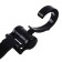 Hook for bags on a stroller, plastic, rotates 360 °, Velcro, black color