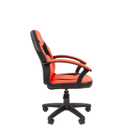 Children's chair "Chairman Kids" 110 eco -leather, black/red-1