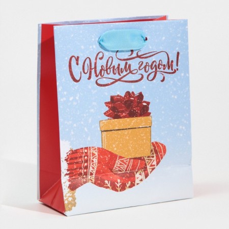 Laminated vertical packet “From the bottom of the heart”, 12 x 15 x 5.5 cm, New Year-3