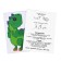 The cross -stitch "Dinosaur", a set for creativity, 14 x 10 cm
