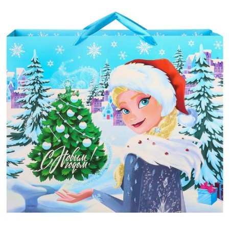 Laminated horizontal package, 49 x 40 x 19 cm "Happy New Year!", Cold heart-2